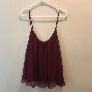 Express maroon tank top